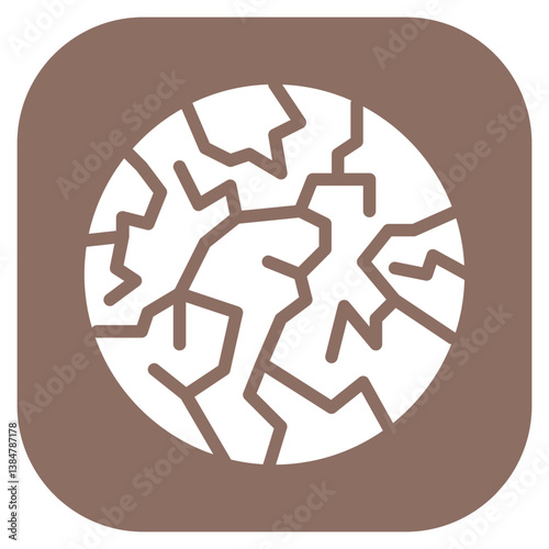 Cracked Earth Vector Icon