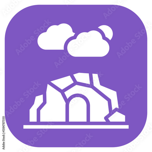 Rock Arch Vector Icon