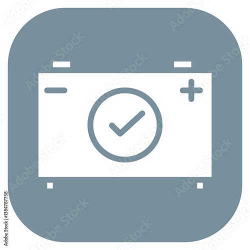 Clean Battery Vector Icon