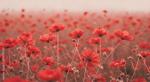 Crimson Haze AI Generated