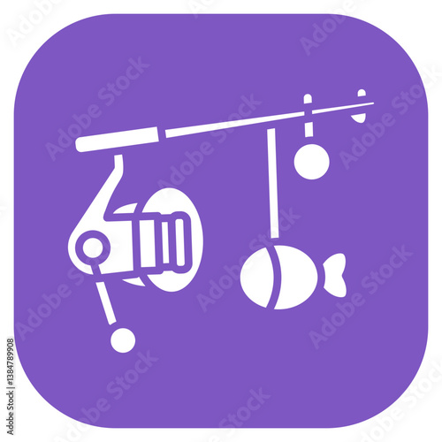 Fishing Rod Toy Vector Icon