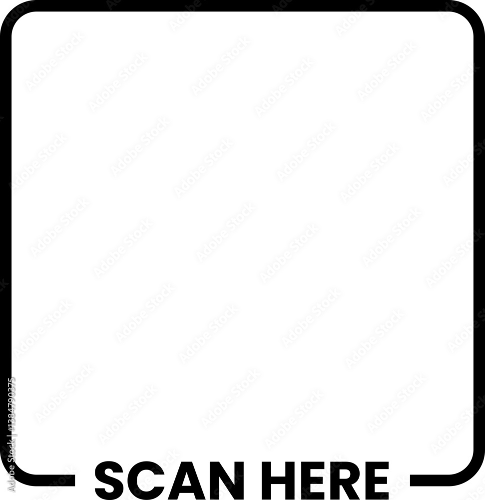 Scan here frame Scan here frame