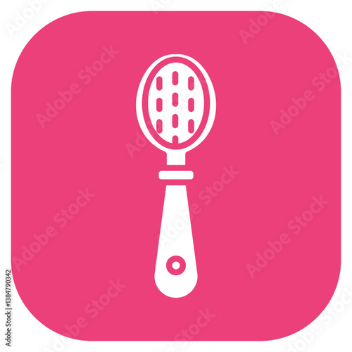 Baby Hairbrush Vector Icon