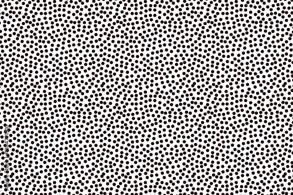 Seamless black and white polka dot pattern with irregular dots. Perfect for textiles, wallpapers, and modern graphic designs. Seamless black and white polka dot pattern with irregular dots. Perfect for textiles, wallpapers, and modern graphic designs.