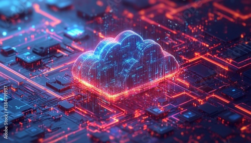 Cloud Computing Connection on a Circuit Board