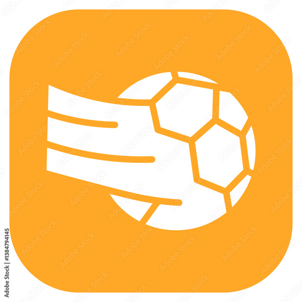 Soccer Soccer Ball in Motion Vector Icon Soccer Soccer Ball in Motion Vector Icon