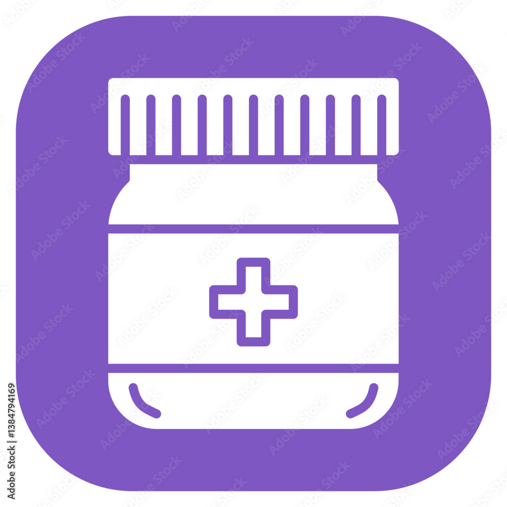 Obraz premium Antibiotic Cream Vector Icon