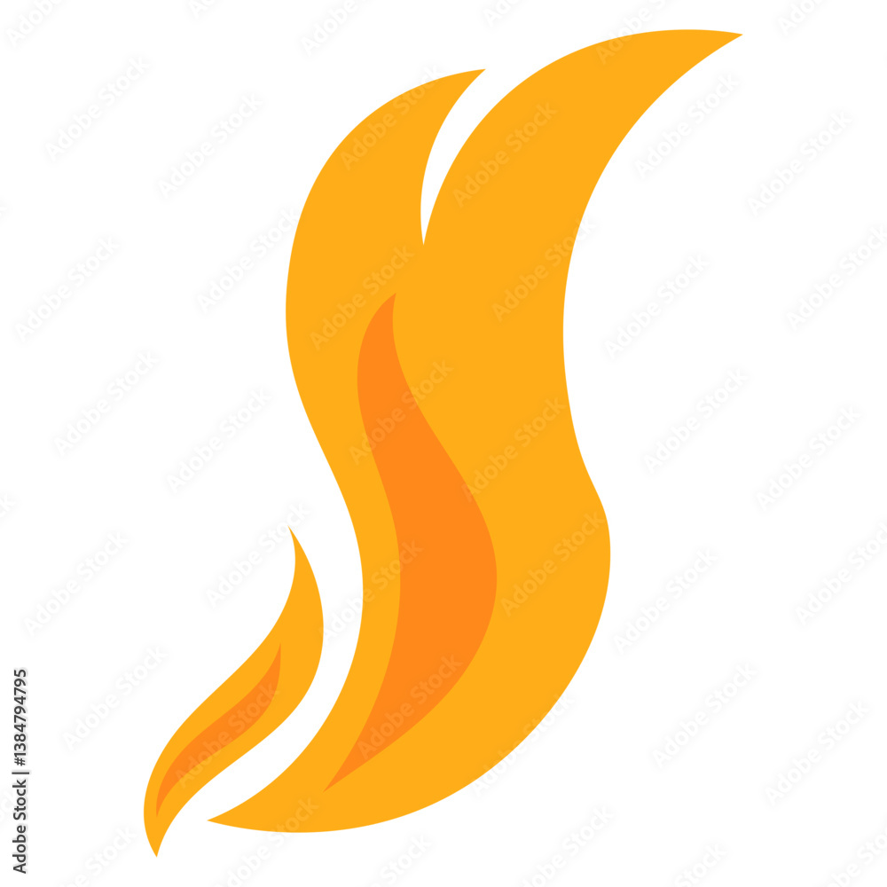 Naklejka premium Flame Vector Element