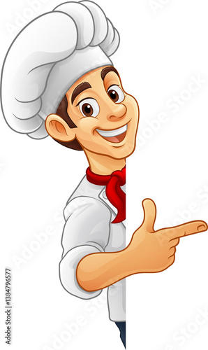 Chef Baker Cook Cartoon Mas...