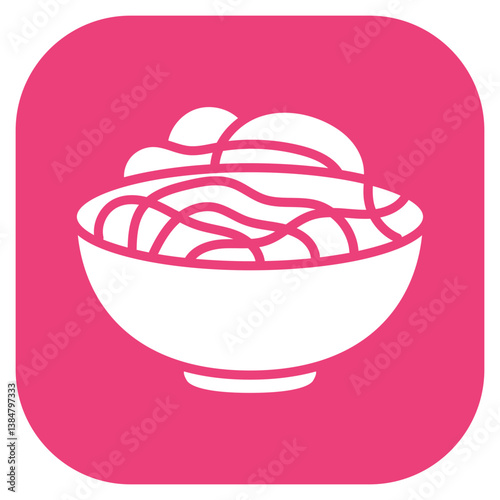 Chow Mein Vector Icon