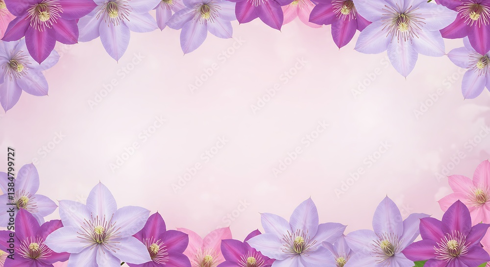 Fototapeta premium Pastel Bloom Embrace AI Generated