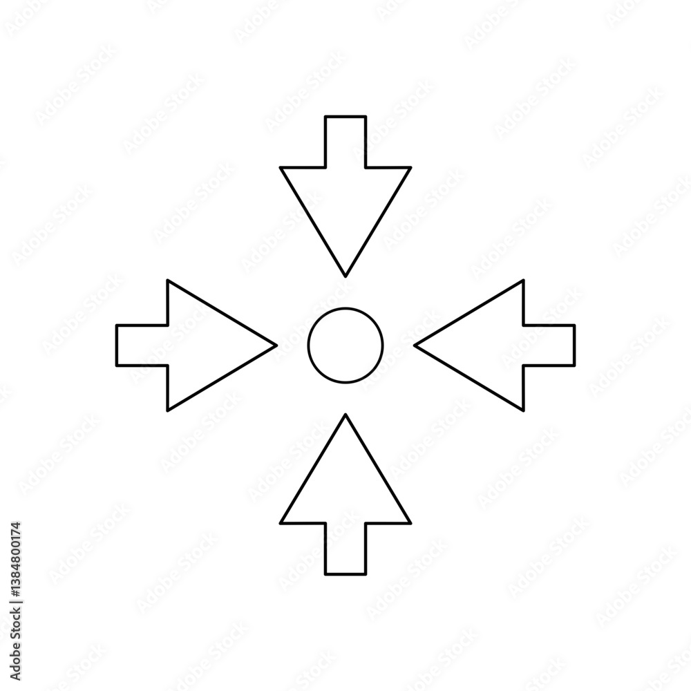 Muster point icon on white background. Muster point icon on white background.