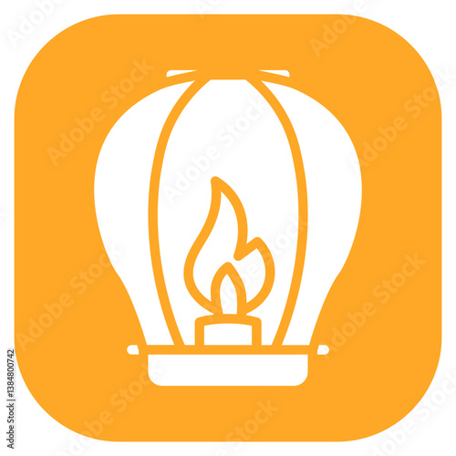 Sky Lantern Vector Icon