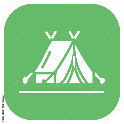 Luxury Camp Vector Icon