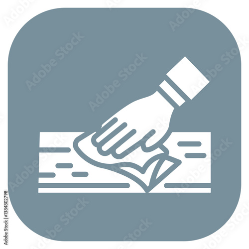 Polishing Furniture Vector Icon