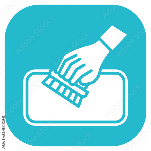 Scrubbing Sink Vector Icon