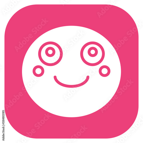 Smiling Face with Smiling Eyes Vector Icon