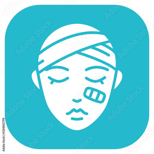 Face with Head Bandage Vector Icon