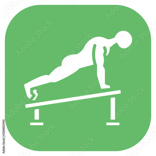 Decline Push Up Vector Icon