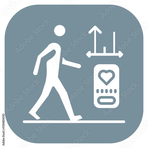 Step Counter Vector Icon