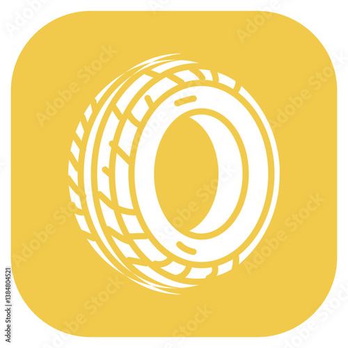 Dry Slick Tires Vector Icon