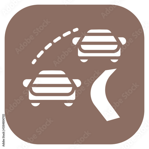 Overtake Indicator Vector Icon