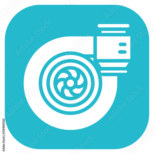 Turbocharger Vector Icon