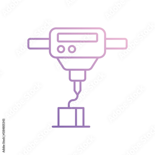 3d Printer icon isolated on a white background. Vector illustration.