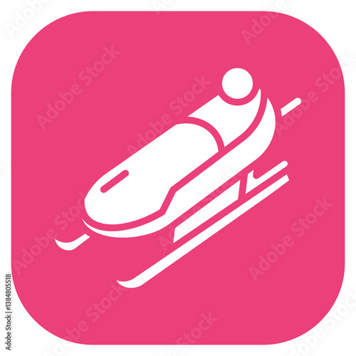 Luge Vector Icon