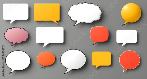speech bubble art for texting space