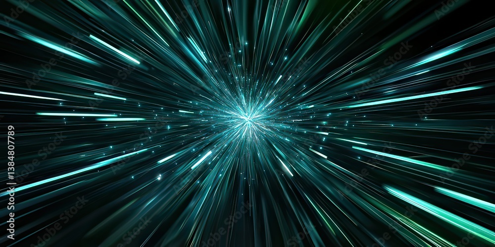 Hyperdrive burst through space with shimmering streaks of light and energy, created by ai generated Hyperdrive burst through space with shimmering streaks of light and energy, created by ai generated