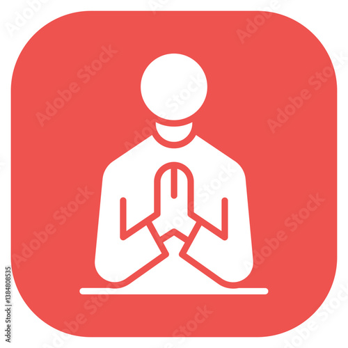 Praying Vector Icon