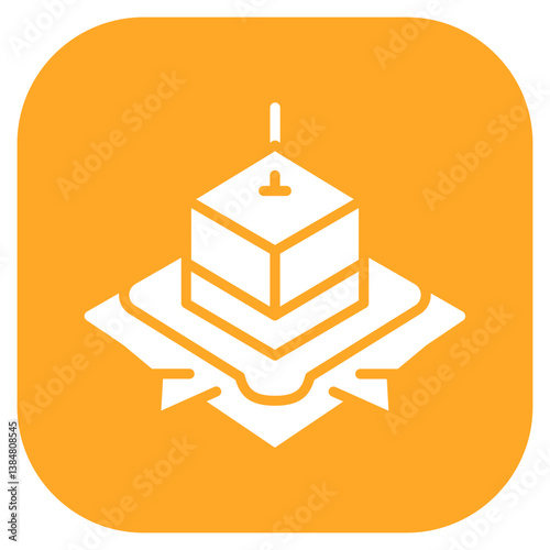 Qibla Direction Vector Icon