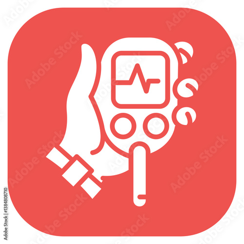 Glucose Checkup Vector Icon
