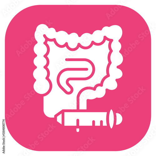 Colonoscopy Vector Icon