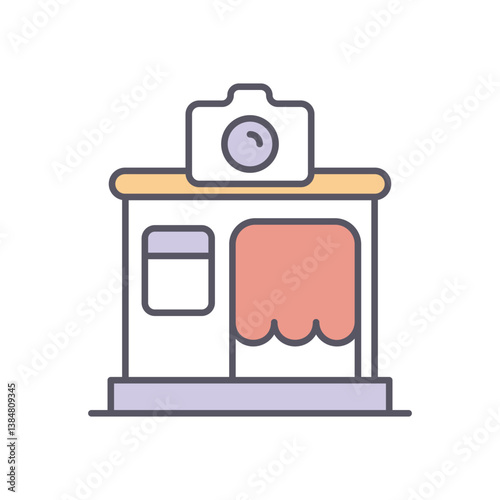 Photobooth vector icon stock illustration