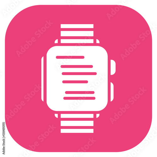 Smartwatch Alarm Vector Icon