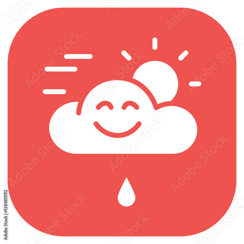 Rainy Weather Icon Vector Icon