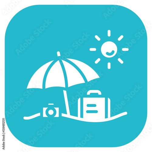 Staycation Vector Icon