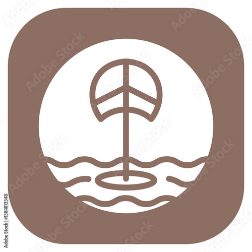 Kiteboard Vector Icon
