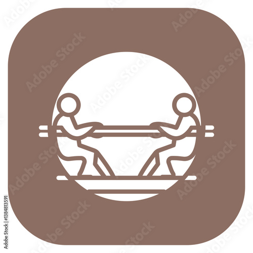 Tug of War Rope Vector Icon