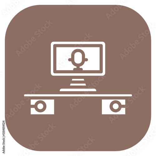 Newsroom Workflow Vector Icon