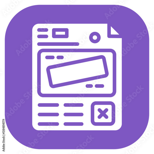 Press Embargo Vector Icon