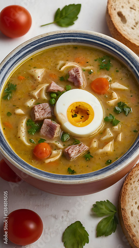 Nutritious Homemade Vegetable Broth Recipe with Fresh Ingredients and Herbs - Cozy Comfort Food for Family Meals