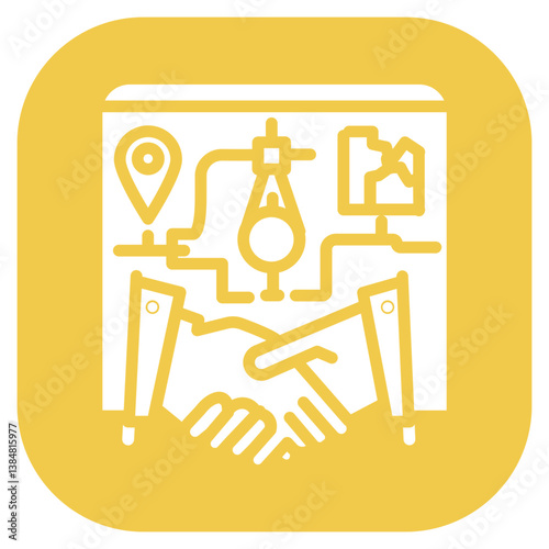Bribery Map Vector Icon