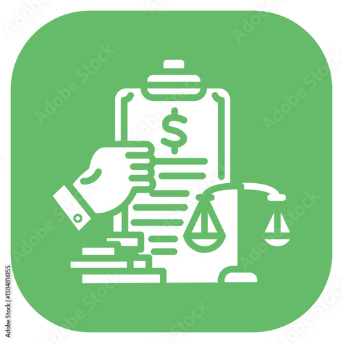 Corruption Audit Vector Icon