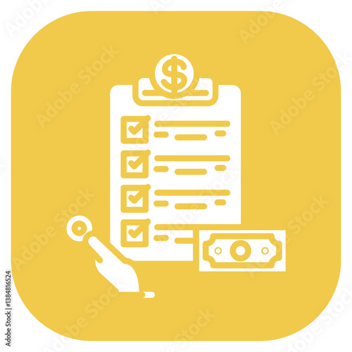 Payoff List Vector Icon