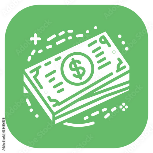 Unmarked Bills Vector Icon