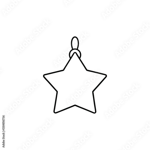 silver star isolated on white background