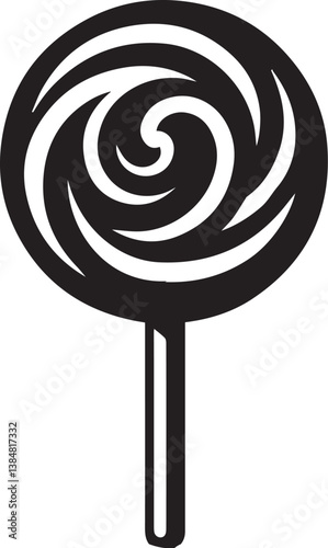 Black candy vector design element